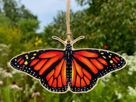 Monarch Butterfly Wood Print Ornament Hot on Sale