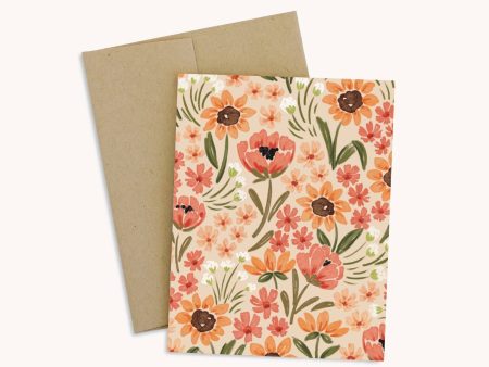 Sunny Poppies Greeting Card For Discount