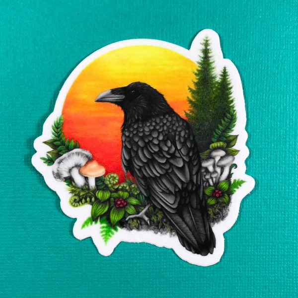 Raven & Sun Sticker Online Hot Sale