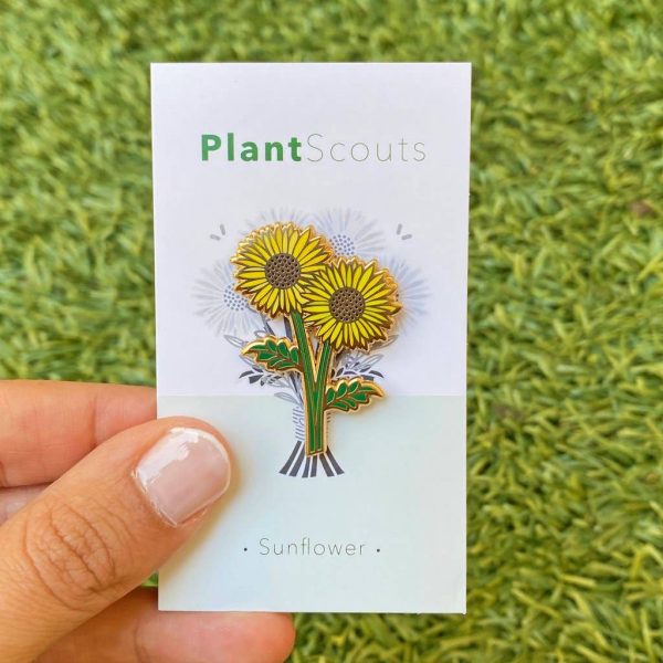 Sunny Sunflower Enamel Pin Online Sale