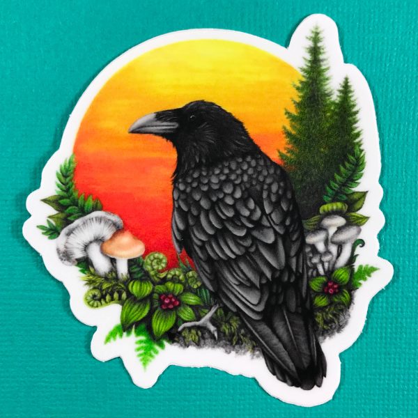 Raven & Sun Sticker Online Hot Sale