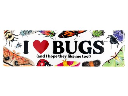 “I ❤️ Bugs” Bumper Sticker Online Sale